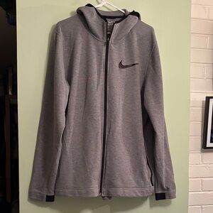 👟Nike Gray Full-Zip Dri-Fit Hoodie men’s size XL